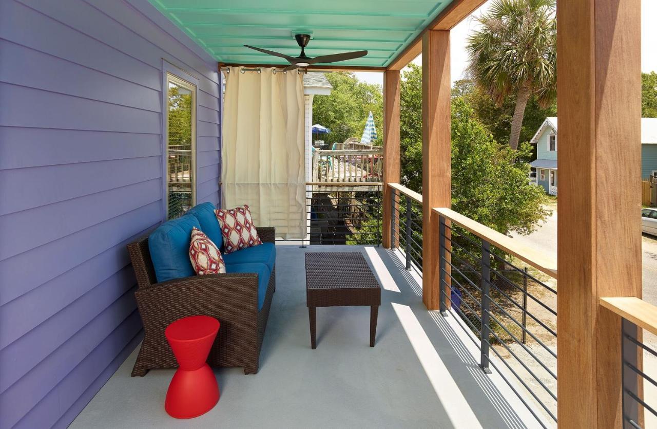 Folly Vacation Perfect Purple Palace Apt C Folly Beach Exterior photo